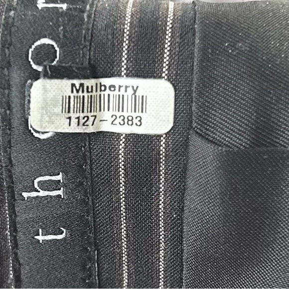 Theory PinStripe 2 Button Jacket-Size 4-Black/White/Mulberry-Excellent shape! - Picture 5 of 7